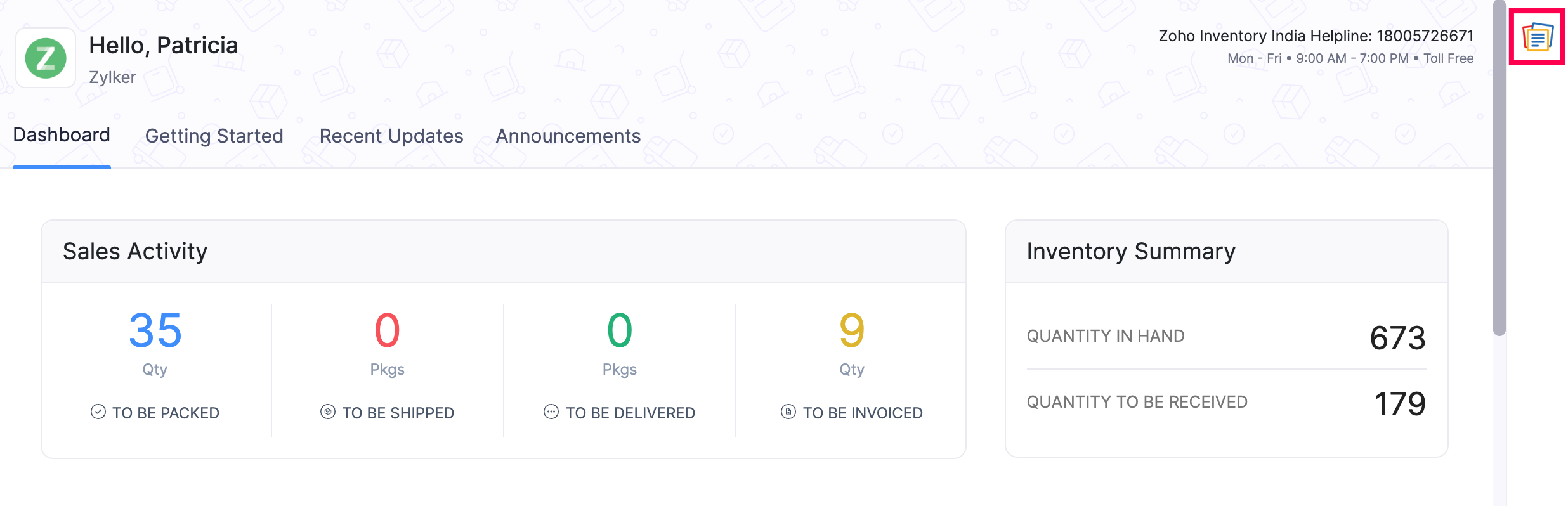 Zoho Notebook extension